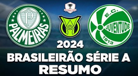 PALMEIRAS 3 x 1 JUVENTUDE AO VIVO | BRASILEIRÃO SÉRIE A 2024 | 11ª RODADA | NARRAÇÃO