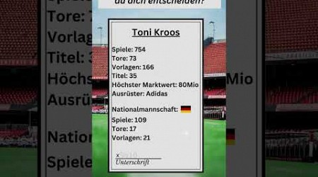 Für Welche Karriere entscheidest du dich? | Toni Kroos oder Luka Modric #bundesliga #fußball