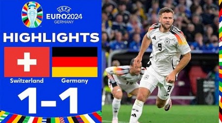 Schweiz gegen Deutschland (1-1) | UEFA Euro 2024 | Spiel heute live | Vollständiger Spiel-Stream