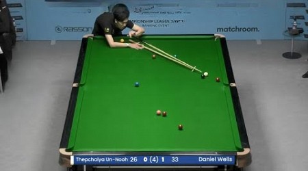 THEPCHAIYA UN-NOOH VS DANIEL WELLS | CHAMPIONSHIP LEAGUE 2024 | SNOOKER 2024