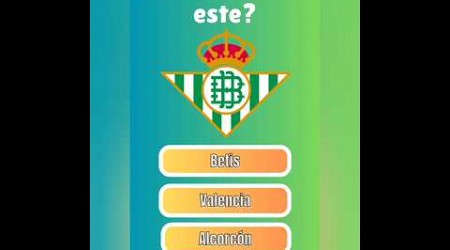 ¿Qué equipo es este? #quiz #quizgames #quizmaster #quiztime #realbetis #adivinanza #shorts #short