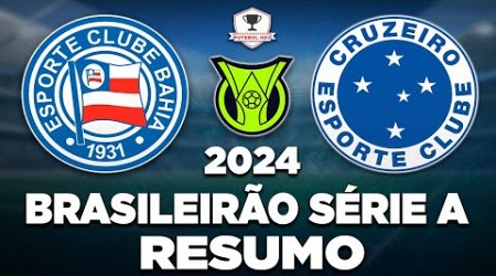 BAHIA 4 x 1 CRUZEIRO AO VIVO | BRASILEIRÃO SÉRIE A 2024 | 11ª RODADA | NARRAÇÃO