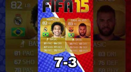 MARCELO VS ALVES Evolutions on FIFA! #barcelona #realmadrid #fifa