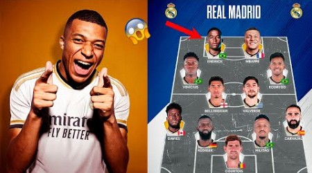 O NOVO TIME DO REAL MADRID COM KYLIAN MBAPPÉ