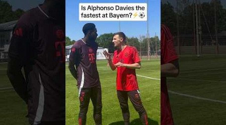 IS ALPHONSO DAVIES THE FASTEST AT BAYERN MUNICH