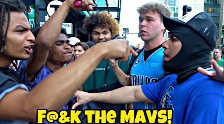 Hood Mavs Fan Trolls Celtics Fans (NBA FINALS)