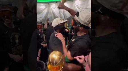 Take an inside look at the Celtics locker room celebration! 