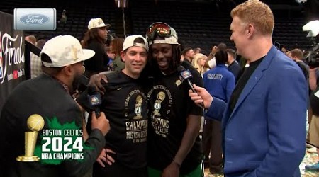 EXCLUSIVE interviews with Boston Celtics after 2024 NBA Finals win