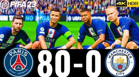 FIFA 23 - MESSI, RONALDO, MBAPPE, NEYMAR, ALL STARS | PSG 80-0 MAN CITY ! UCL FINAL !