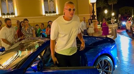 ⚽️ERLING HAALAND MANCHESTER CITY PLAYER IN MONACO #monaco #billionaires #supercars #mancity