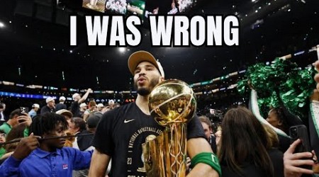 I Owe The Boston Celtics An Apology…..