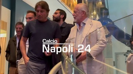 De Laurentiis a cena con Conte e la famiglia, guardate cosa fa il presidente! 