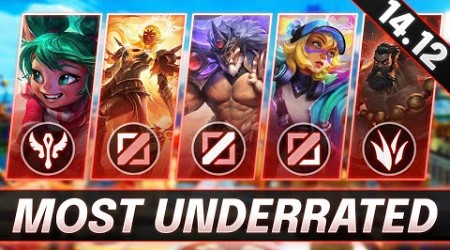 BEST UNKNOWN Champions To HARD CARRY on ALL ROLES for PATCH 14.12 - LoL Season 14 Meta Guide