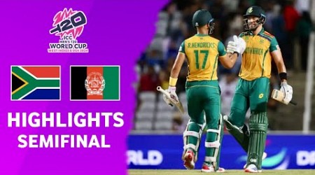 South Africa Vs Afghanistan ICC T20 World cup 2024 Semi Final Match Full Highlights | BAN VS AFG