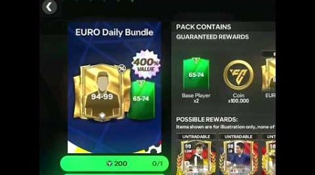 packed Manchester City player in fc mobile #shortsvideo #fifamobile #fcmobile