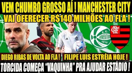 VEM CHUMBO GROSSO AÍ, MANCHESTER CITY VAI OFERECER R$140 MILHÕES PARA O FLA/FILIPE LUIS ESTRÉIA/E+