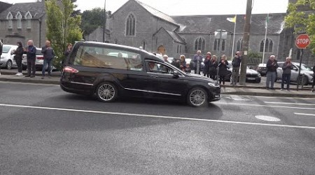 Mícheál Ó Muircheartaigh funeral cortège - Newcastle West