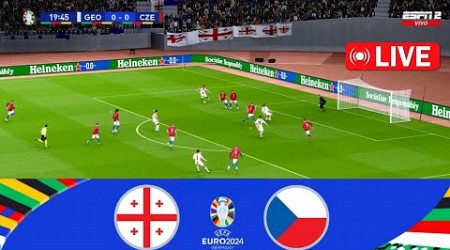 Georgia vs Czech Republic (1-1) | UEFA Euro Cup 2024 | Match Live Today | eFootball Pes 21 Gameplay