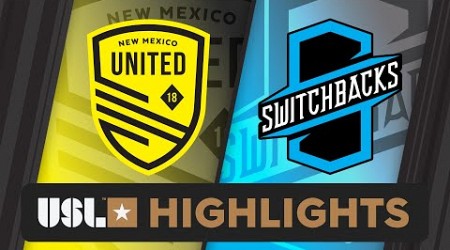 6.22.2024 | New Mexico United vs. Colorado Springs Switchbacks FC - Game Highlights