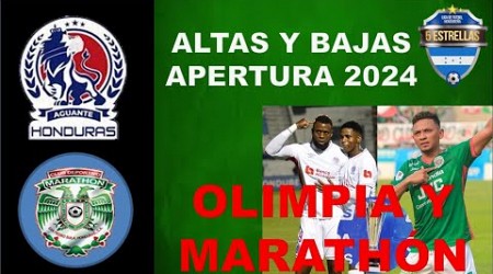 Altas y bajas de Olimpia y Marathón en la Liga Nacional de Honduras