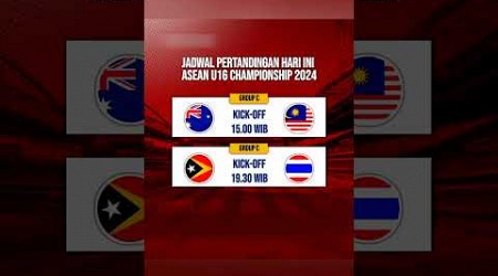 jadwal pertandingan fase grup ASEAN U16 BOYS&#39; CHAMPIONSHIP HARI INI #football #asean #shorts