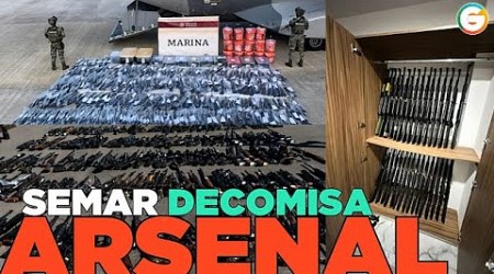 MARINA asegura arsenal y droga #Veracruz