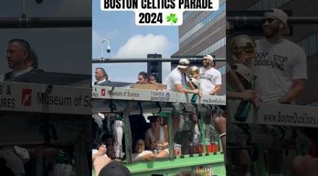 BOSTON☘️CELTICS PARADE GONE WRONG 2024 #bostonceltics #celticsparade #bostonparade #boston #celtics