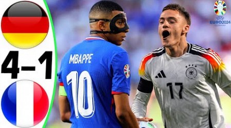 Germany vs France 4-1 - All Goals and Highlights - EURO 2024