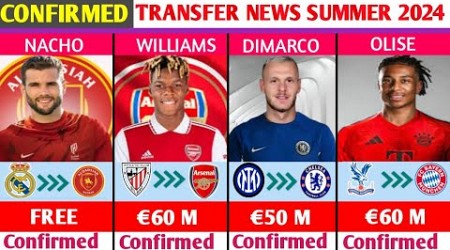 ALL CONFIRMED AND RUMOURS SUMMER TRANSFER NEWS,DONE DEALS✔,DIMARCO TO CHELSEA,WILLIAMS TO ARSENAL