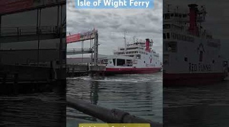 Red Funnel Car Ferry Docking at Southampton from the Isle of Wight &#39; Red Eagle &#39;