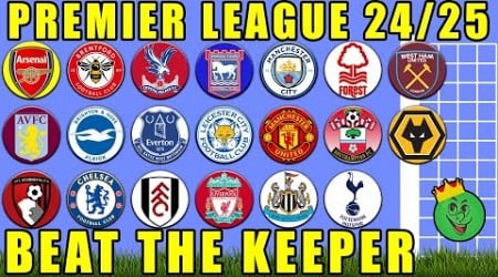 Premier League 2024/25 - Beat The Keeper Marble Race / Marble Race King