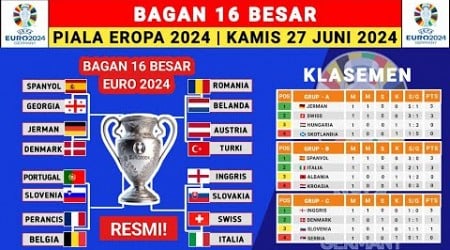 RESMI! BAGAN 16 BESAR PIALA EROPA 2024 - UEFA EURO 2024 - JADWAL PIALA EROPA 2024