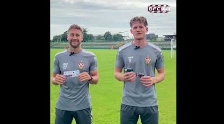 David Grözinger und Louis Malina vor dem Spiel gegen Sampdoria Genua