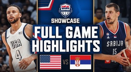 USA vs SERBIA | USAB SHOWCASE | FULL GAME HIGHLIGHTS | July 17, 2024