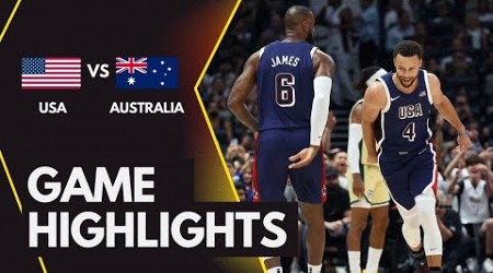 USA VS AUSTRALIA | Basketball Friendly Game | Full Highlights | July 15,2024