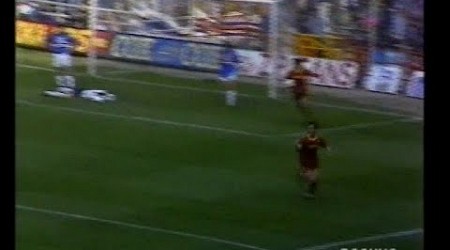 Sampdoria-ROMA 1-1 il GOL di GIUSEPPE GIANNINI dalla radiocronaca di &quot;Alberto Mandolesi&quot; 12-04-1992