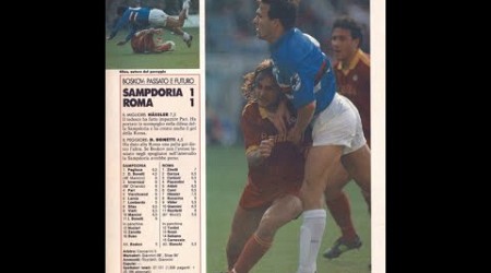 Sampdoria-ROMA 1-1 GIANNINI 11ª giornata Ritorno 12-04-1992