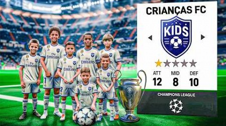 VENCENDO a CHAMPIONS LEAGUE com TIME DE CRIANÇAS no EA FC 24