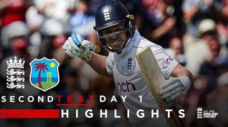 Pope Hits 121! | Highlights - England v West Indies Day 1 | Rothesay Test 2024