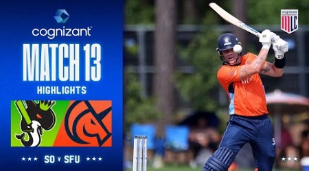 Cognizant Major League Cricket Game 13 Highlights | Seattle Orcas vs San Francisco Unicorns