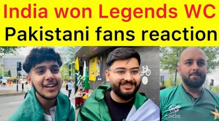 Angry Pakistan Fans upset over lost Legends World Cup final vs India | India won Legend championship