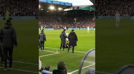 Wayne Rooney loving his New Years day visit to Elland Road managing Birmingham City #leedsunited