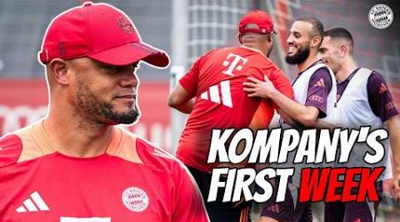 Full of energy &amp; passion: Vincent Kompany&#39;s first week as FC Bayern coach 