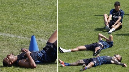 Giocatori del Napoli STREMATI dopo l&#39;allenamento di Conte! 