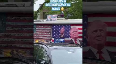 I’m very surprised to see a Trump bus in Southampton, NY #trump #donaldtrump #southampton #shorts