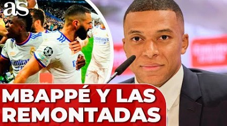 MBAPPÉ responde a CÓMO VIVIÓ las REMONTADAS del REAL MADRID en CHAMPIONS LEAGUE