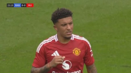 Jadon Sancho Man Utd RETURN vs Rangers 2024/25 