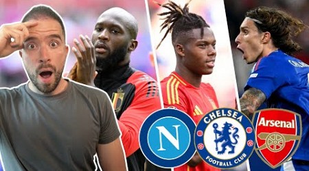 Napoli AGREE Personal Terms With Lukaku! | Calafiori AND Nico Williams To Arsenal?!