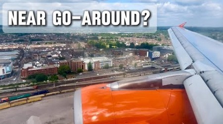 Nearly a go-around? | Sketchy, bumpy and late landing at Southampton Airport | EasyJet A319