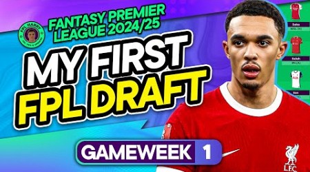 MY FPL GW1 FIRST DRAFT ‼️ | Salah + Haaland ✅ | 5,401st Rank! | Fantasy Premier League Tips 2024/25